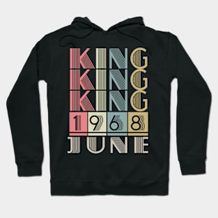 1968 - King June Retro Vintage Birthday Hoodie